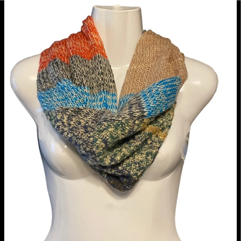 Infinity Knit Plaid Scarf